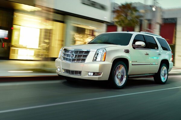 A huge hybrid of a Cadillac car