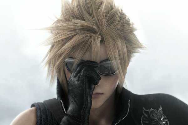 Final fantasy 7, claude mit Brille