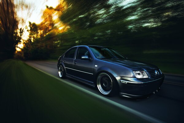 Acceleration of a Volkswagen on some highway