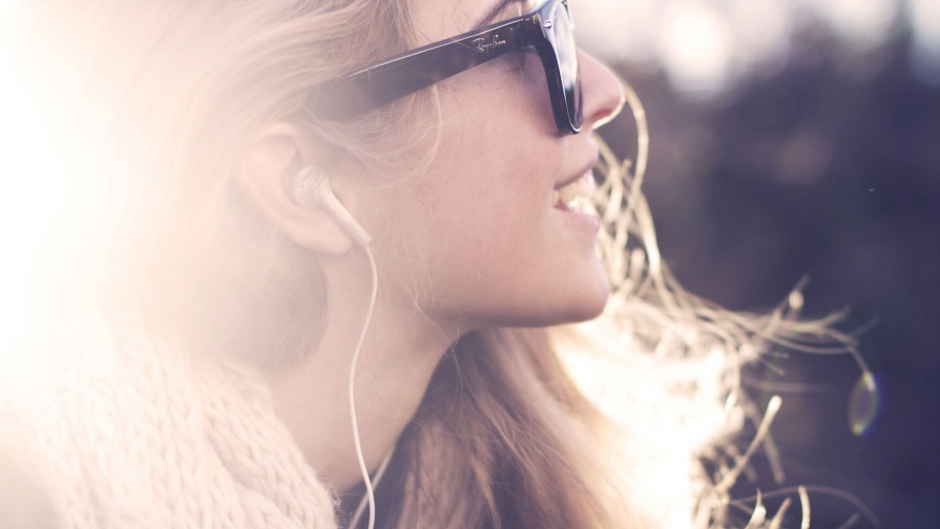 frau mädchen blond makro brille gesicht