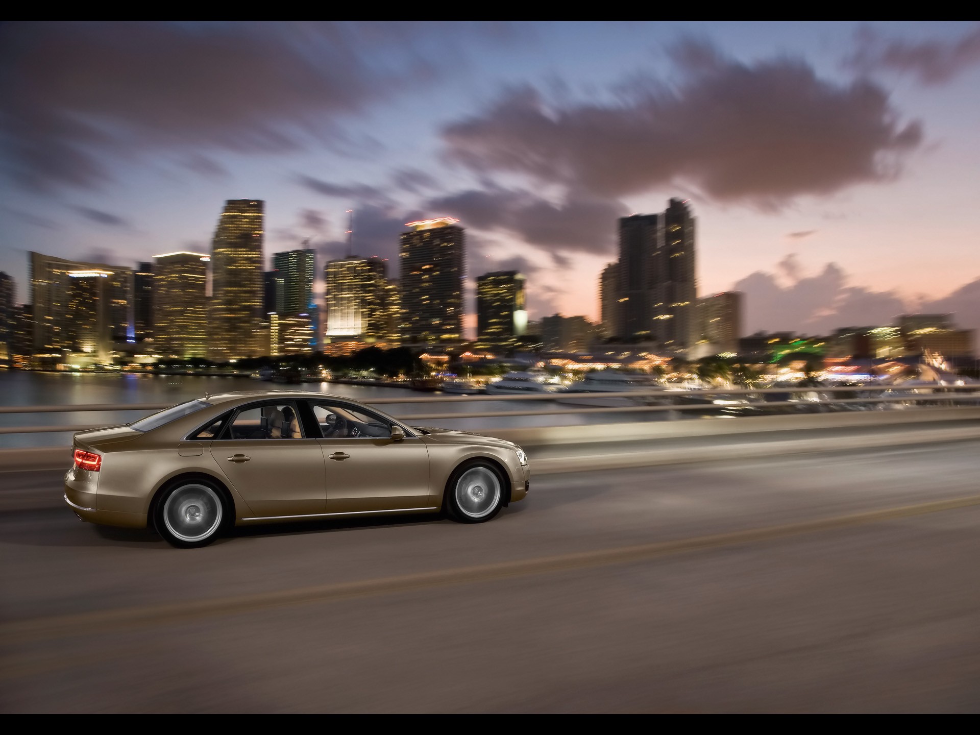 audi a8 side angle speed