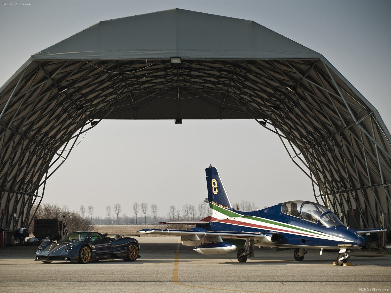 pagani zonda tricolore 2011 plane