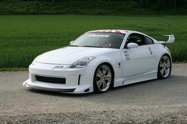 Nissan reforzado 350Z del color Blanco