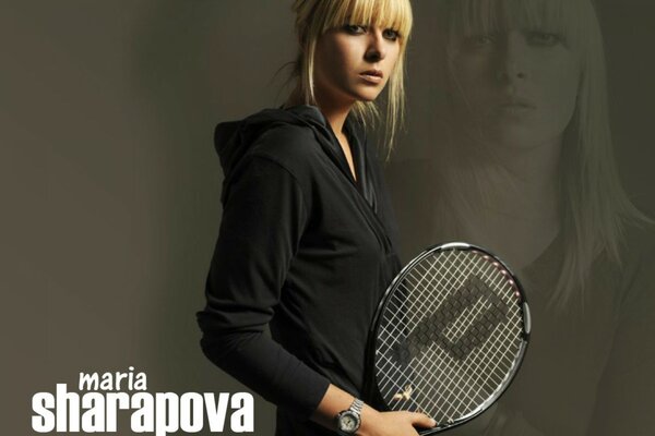 Maria Sharapova plays tennis