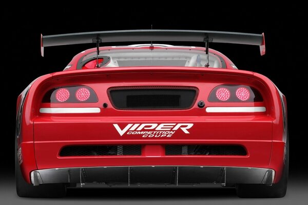 Viper Auto Kolor Czerwony Widok Z Tyłu