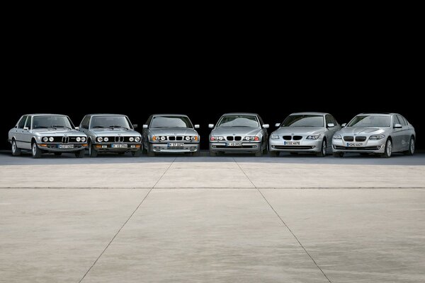 BMW car collection at the exhibition