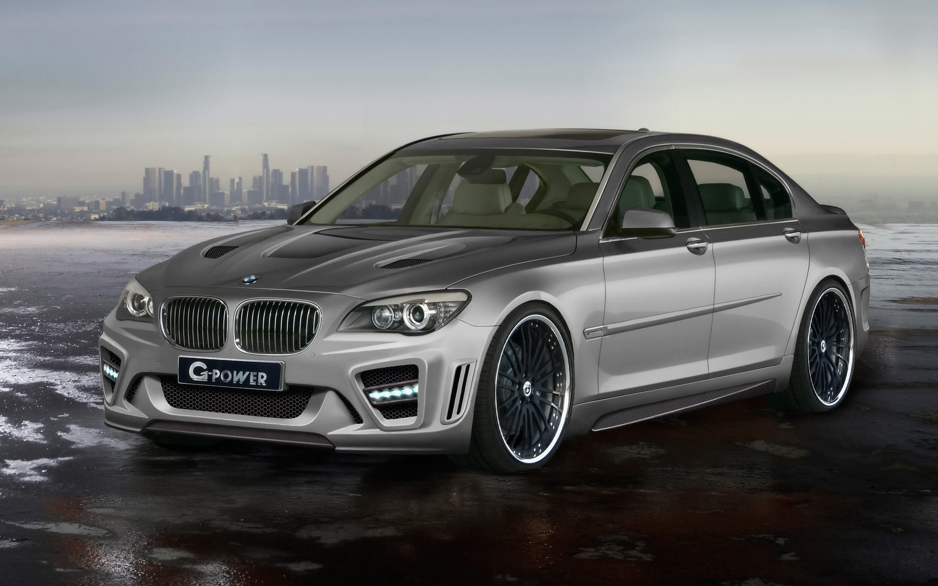 bmw 760 il tuning gris