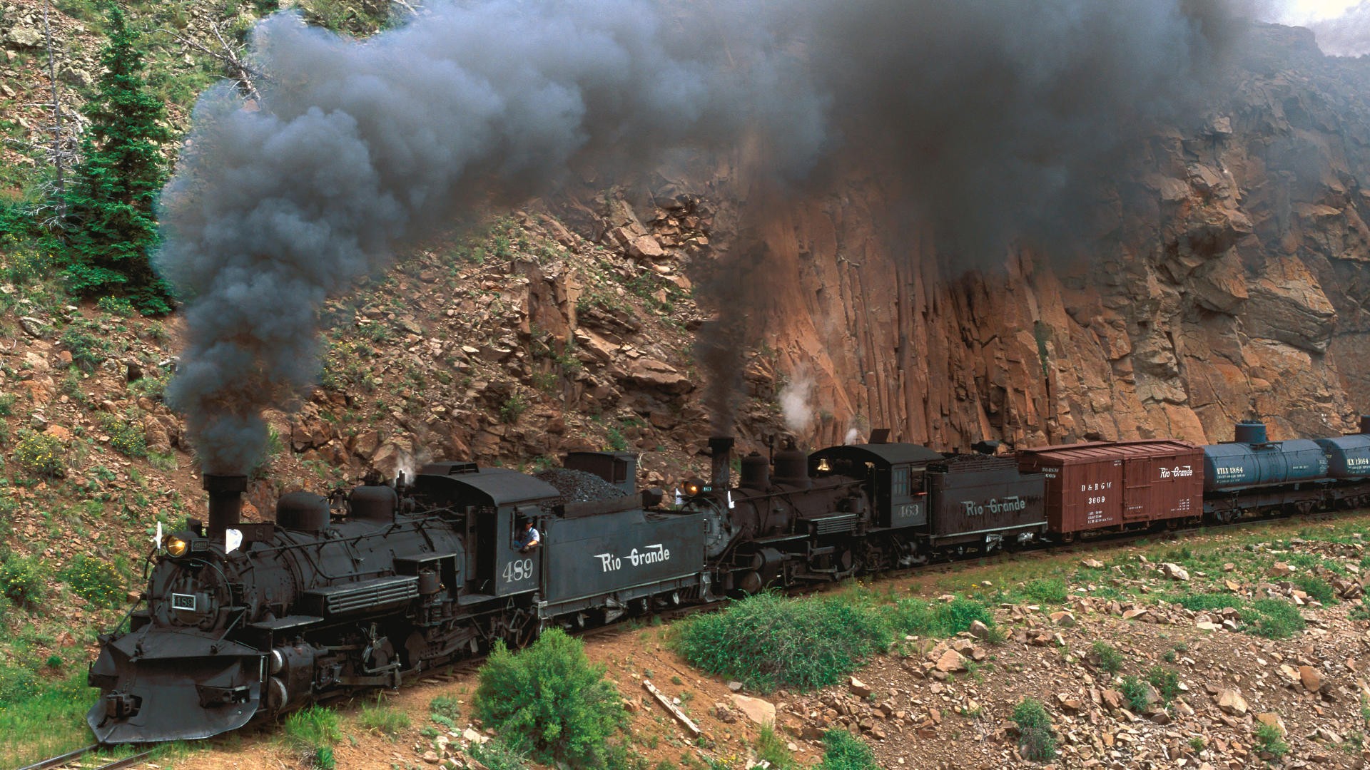 colorado locomotives à vapeur montagnes