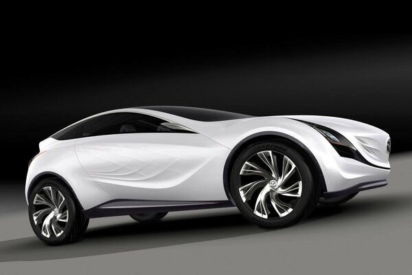 New car in black and white concept