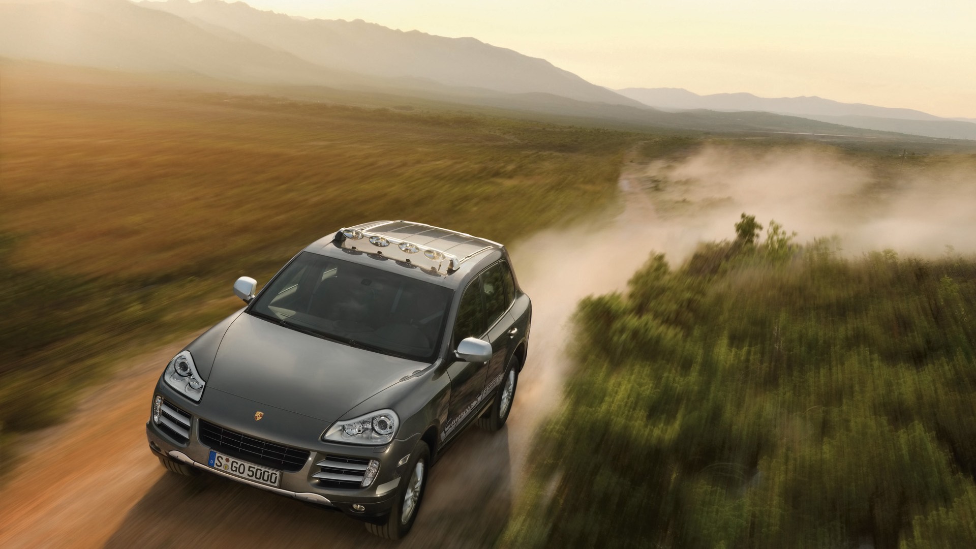 machine porsche cayenne desert