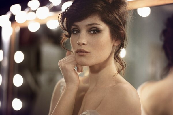 Brunette Gemma Arterton photoshoot