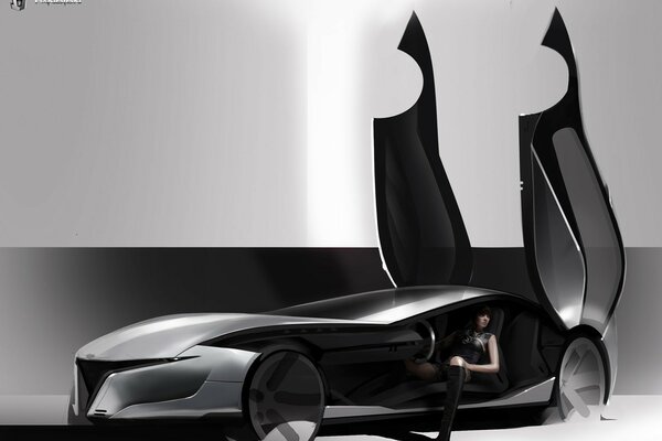 Concepto de coche alfa Romeo Pandion