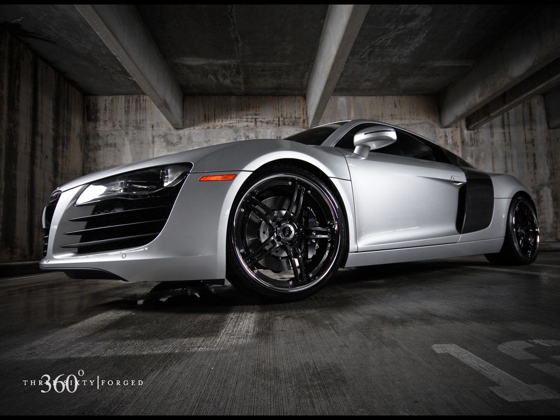 audi r8 silver sport