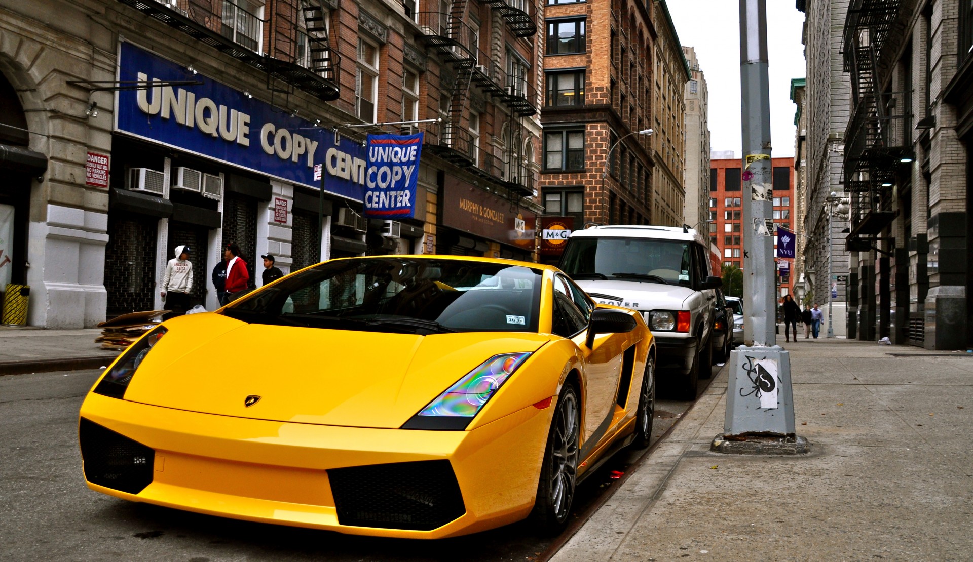 auto straße lamborghini