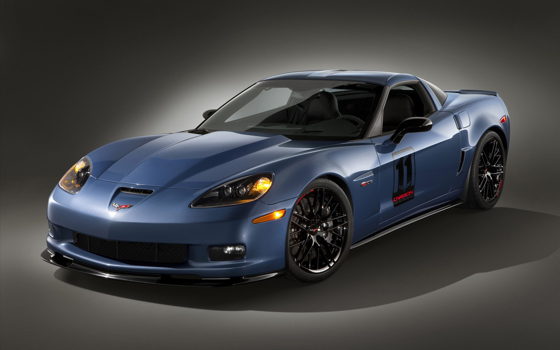 corvette z06 sarbon niebieski