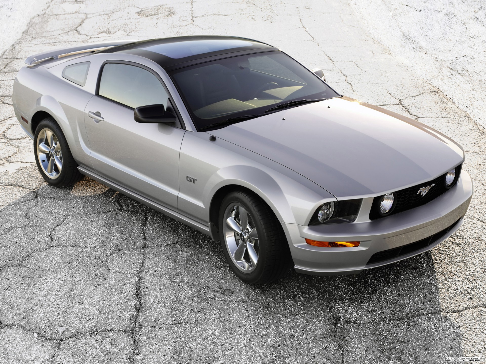 mustang gt glasdach mustang grau muskel