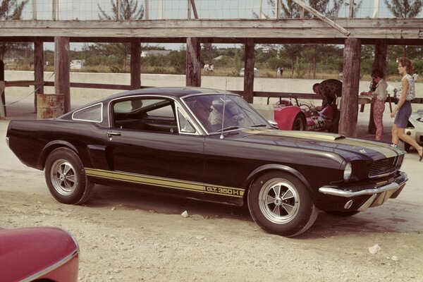 Ein Mustang , ein Klassiker der amerikanischen Autoindustrie