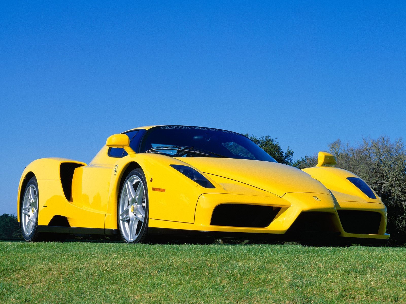 ferrari enzo żółty samochód