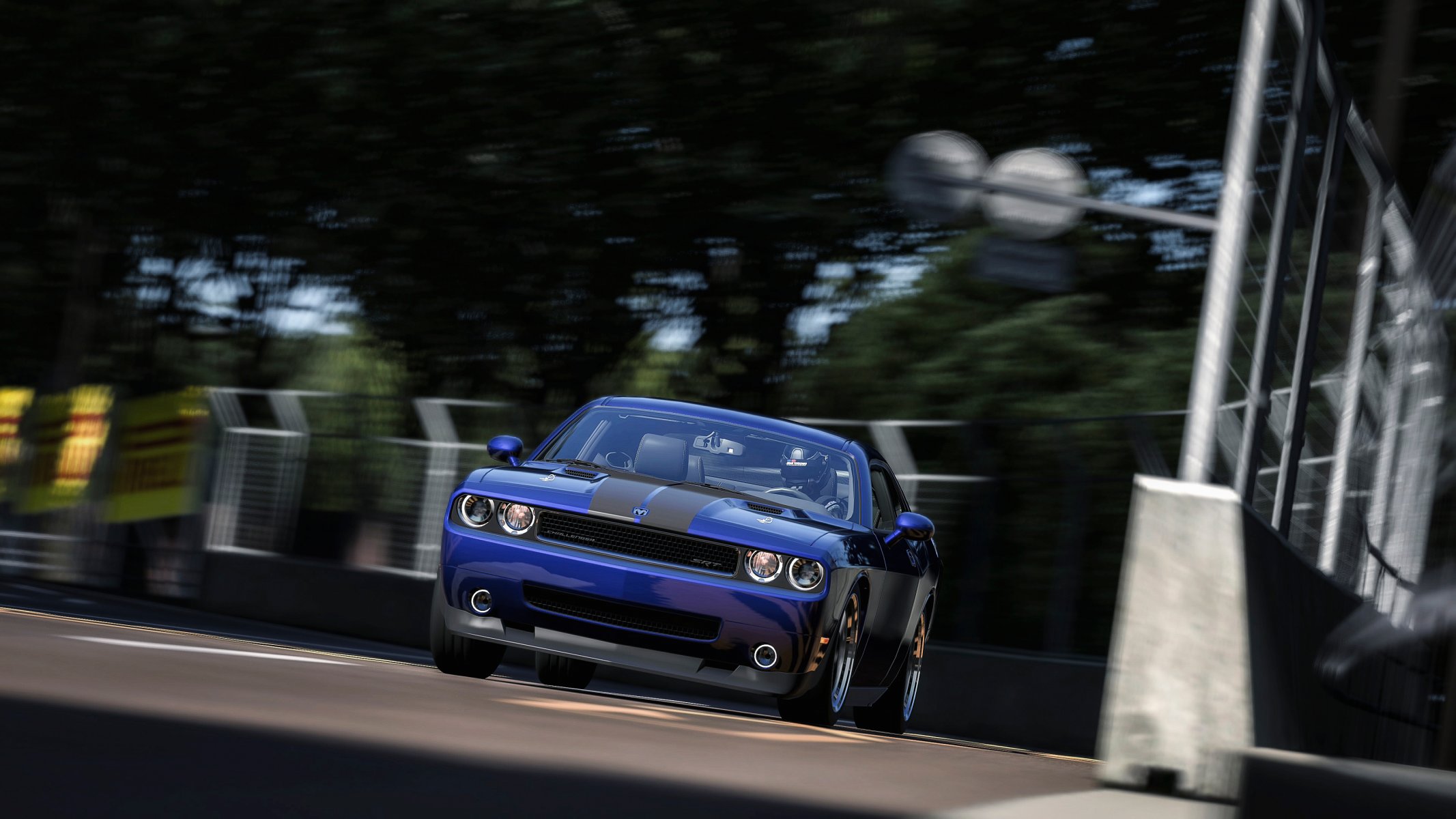 auto vitesse course dodge challenger