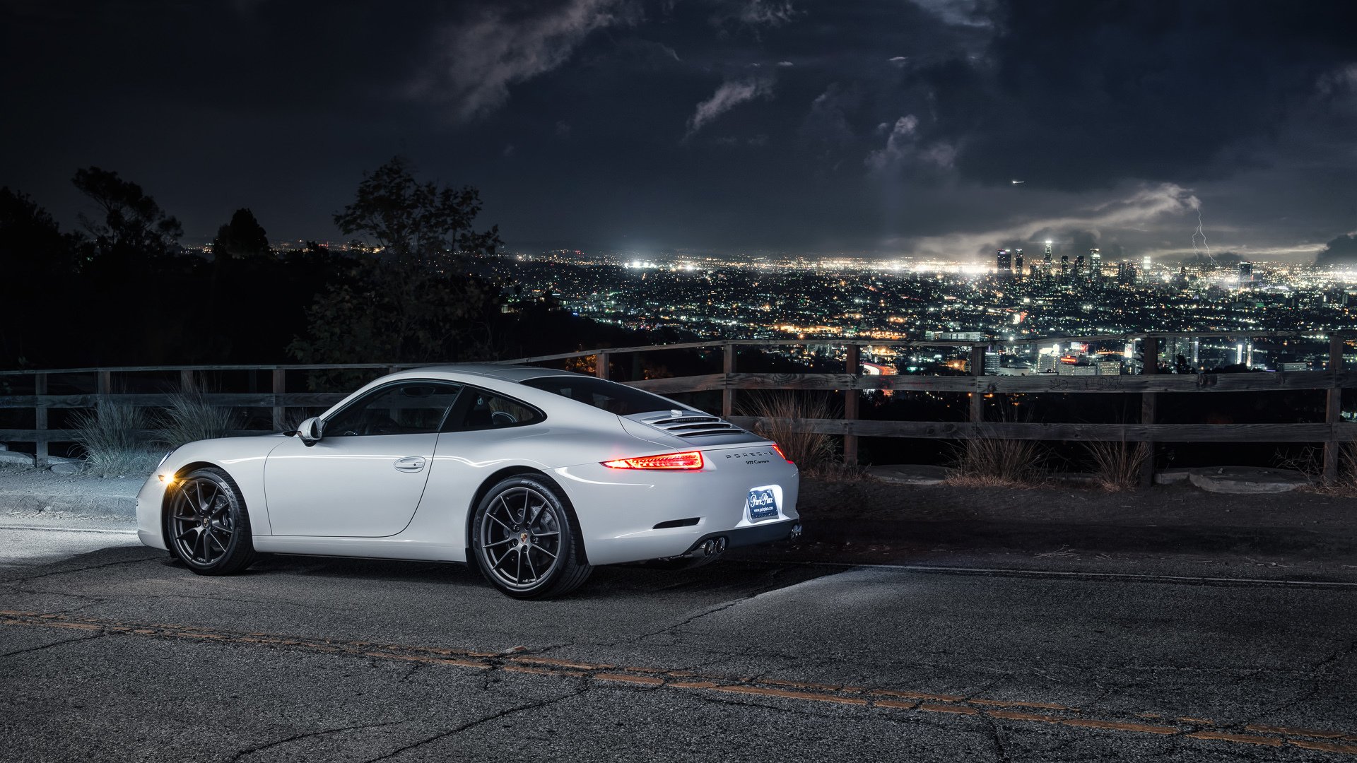 911 carrera noc miasto dejan sokołowski fotografia