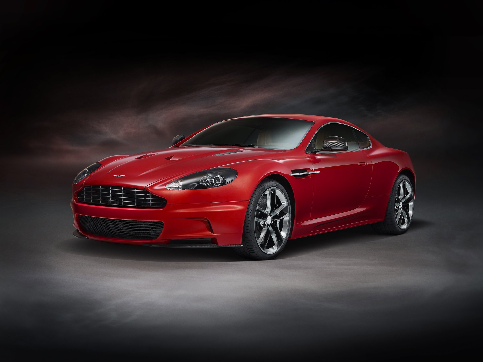 aston martin vanquish dbs red