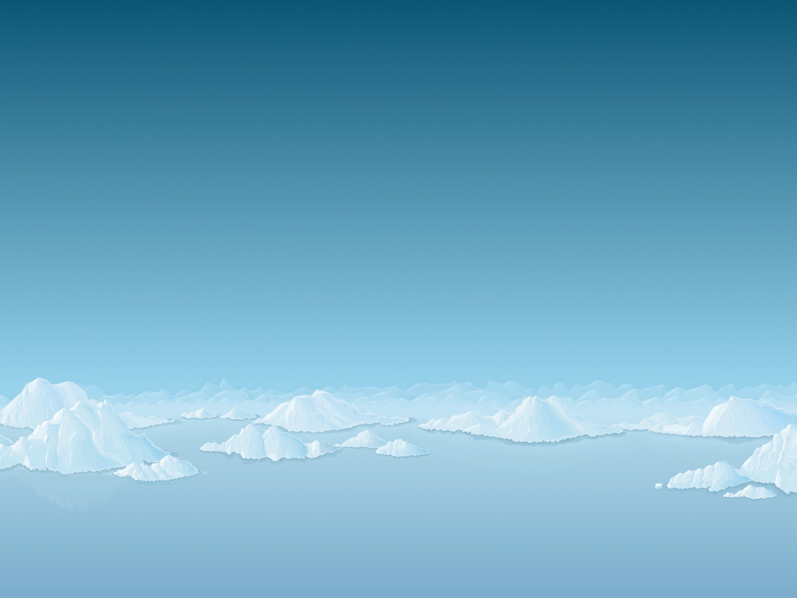 minimalismo nieve azul