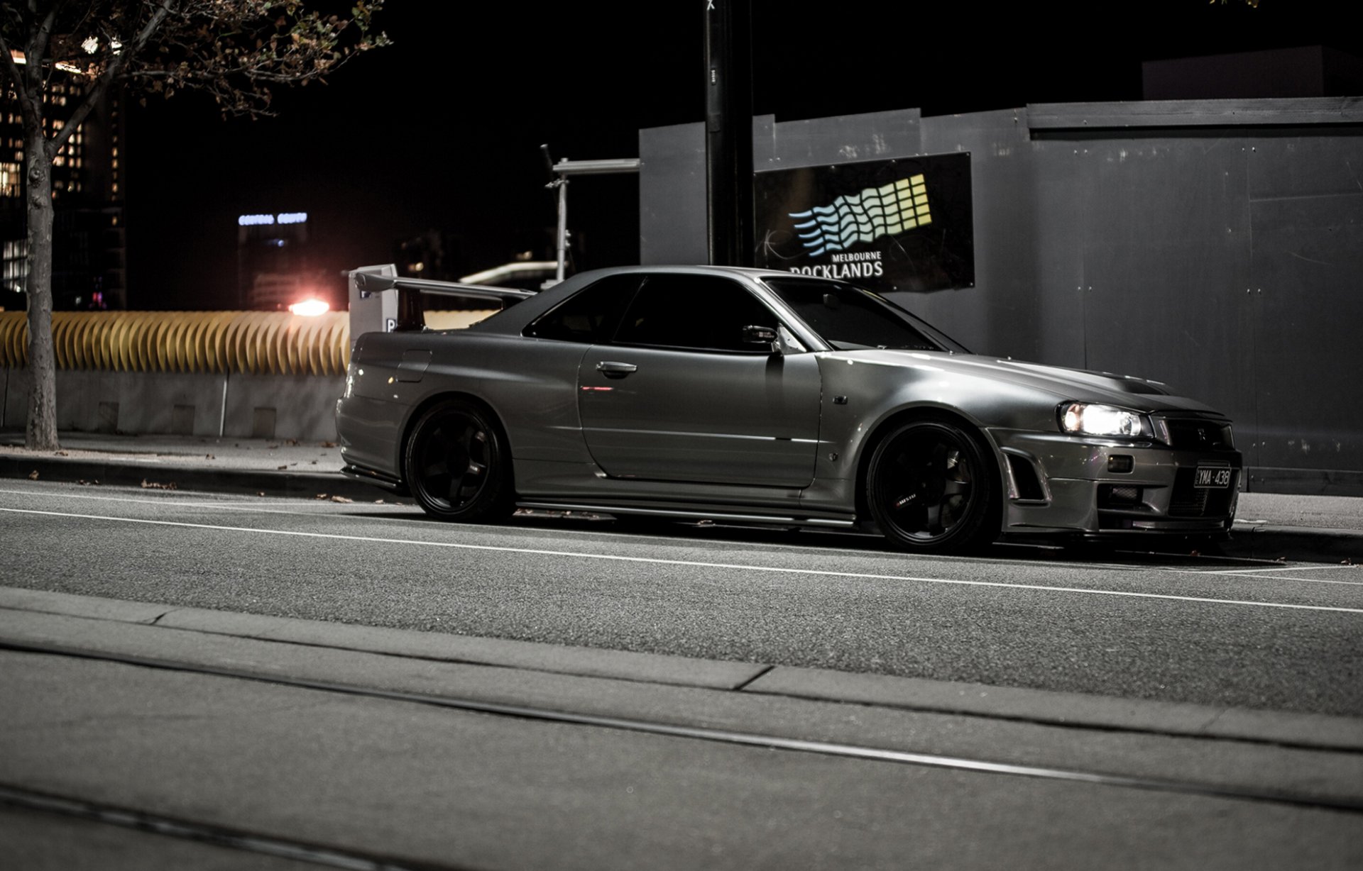 nissan horizonte gtr gt-r r34 v-spec 2 nur stanceworks swglob posición nissan skyline carretera