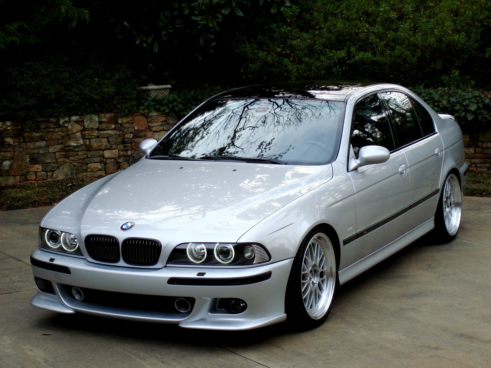 bmw m5 e39 series 5 bmw five m5 angel eyes silver germany bayern