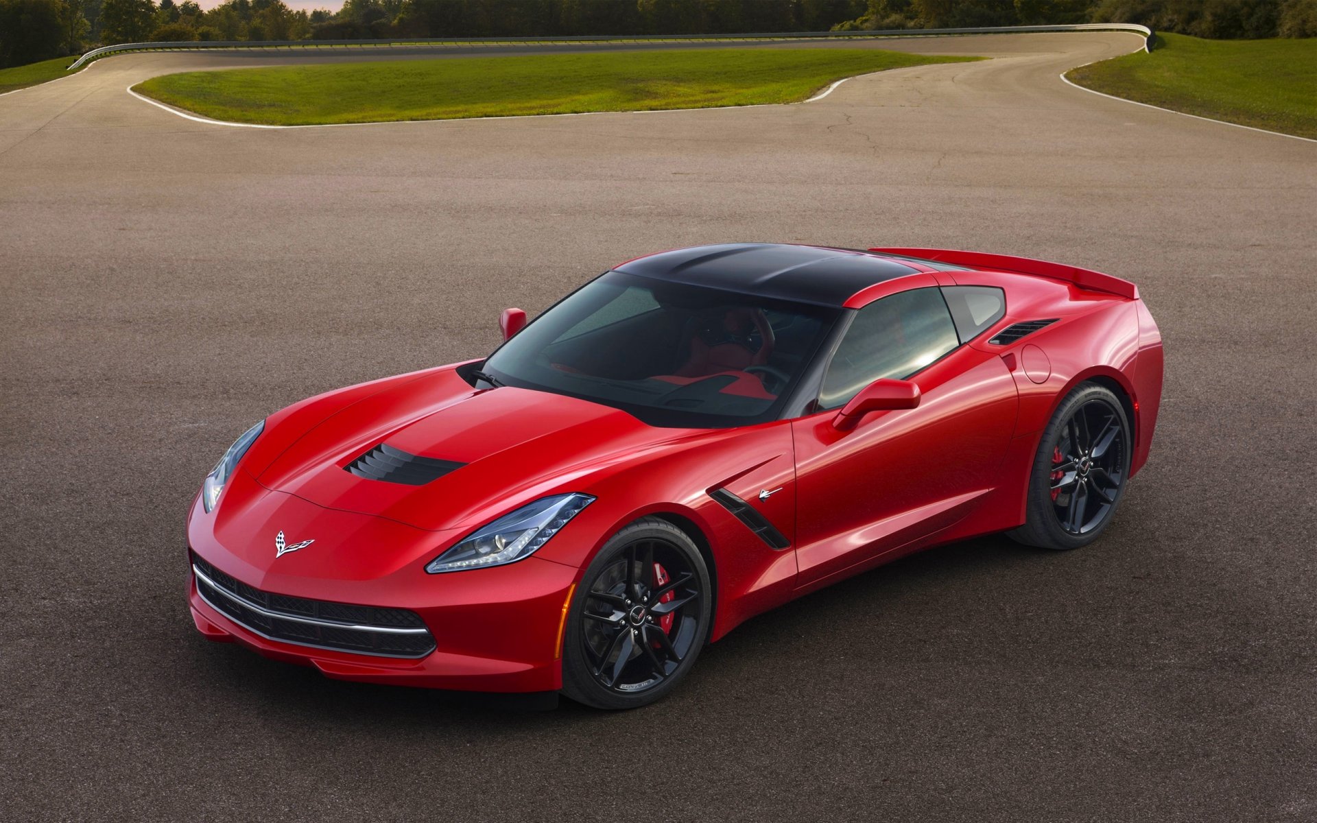 chevrolet corvette c7 rosso auto sportiva auto asfalto