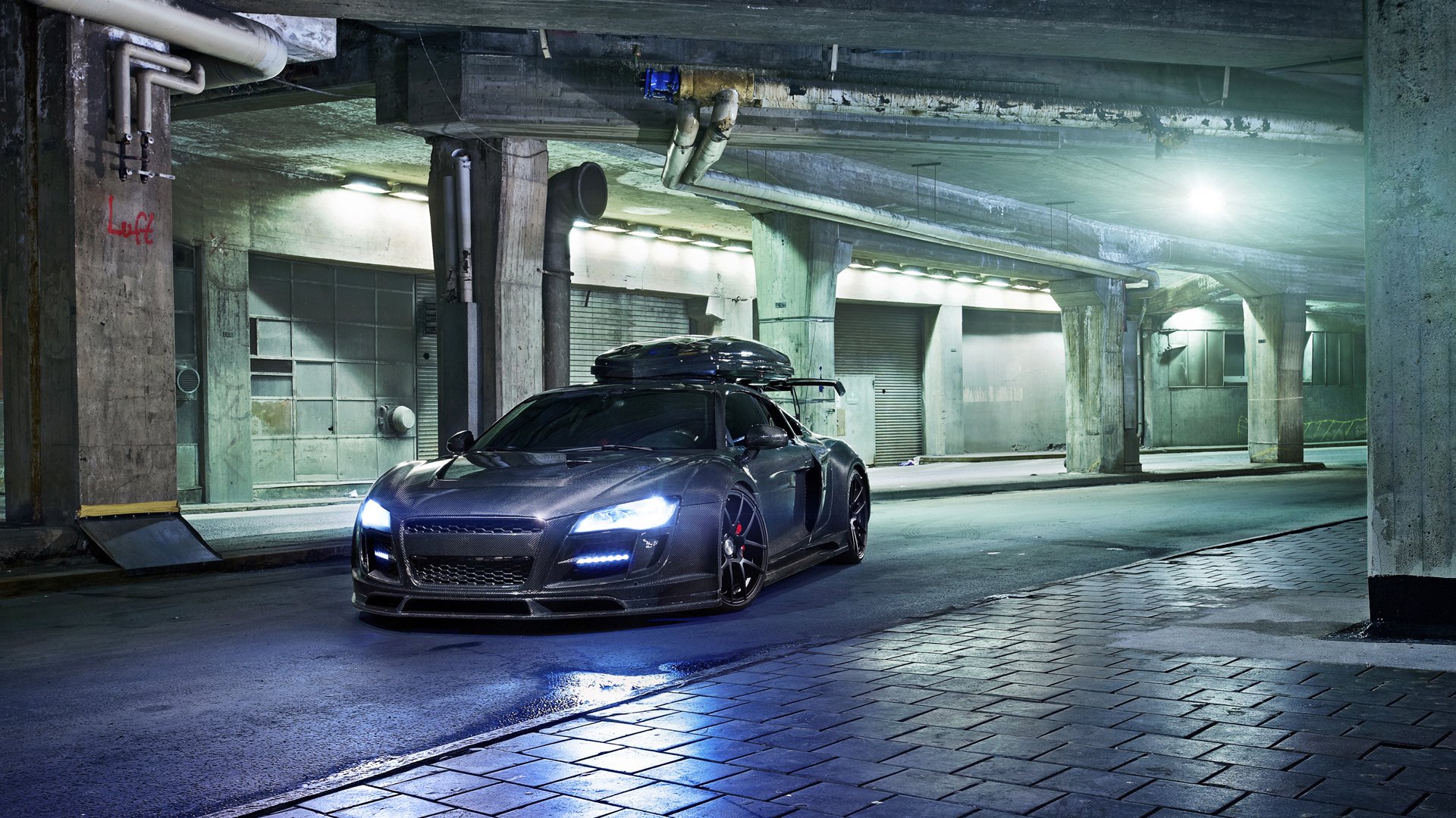 audi r8 carbone nuit parking audi carbone