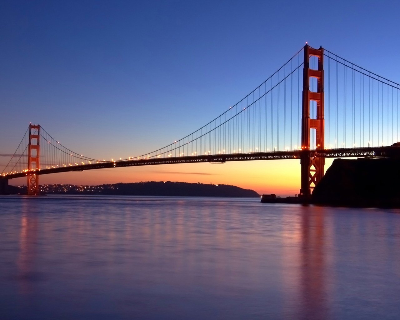 pont rivière san francisco ciel golden gate rivages