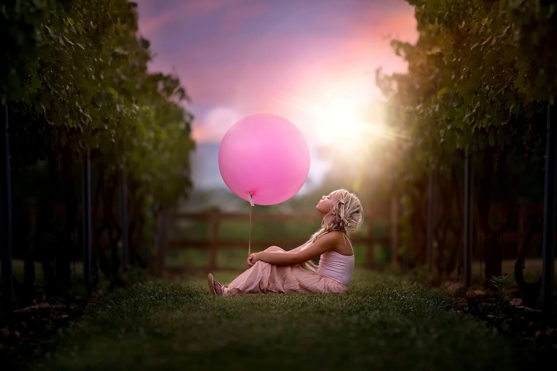 pink ball girl