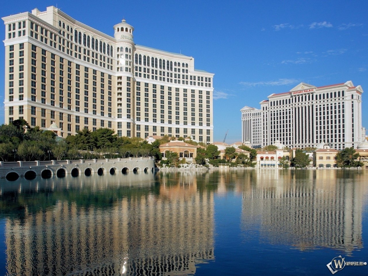 belagio stadt himmel las vegas kasino brunnen