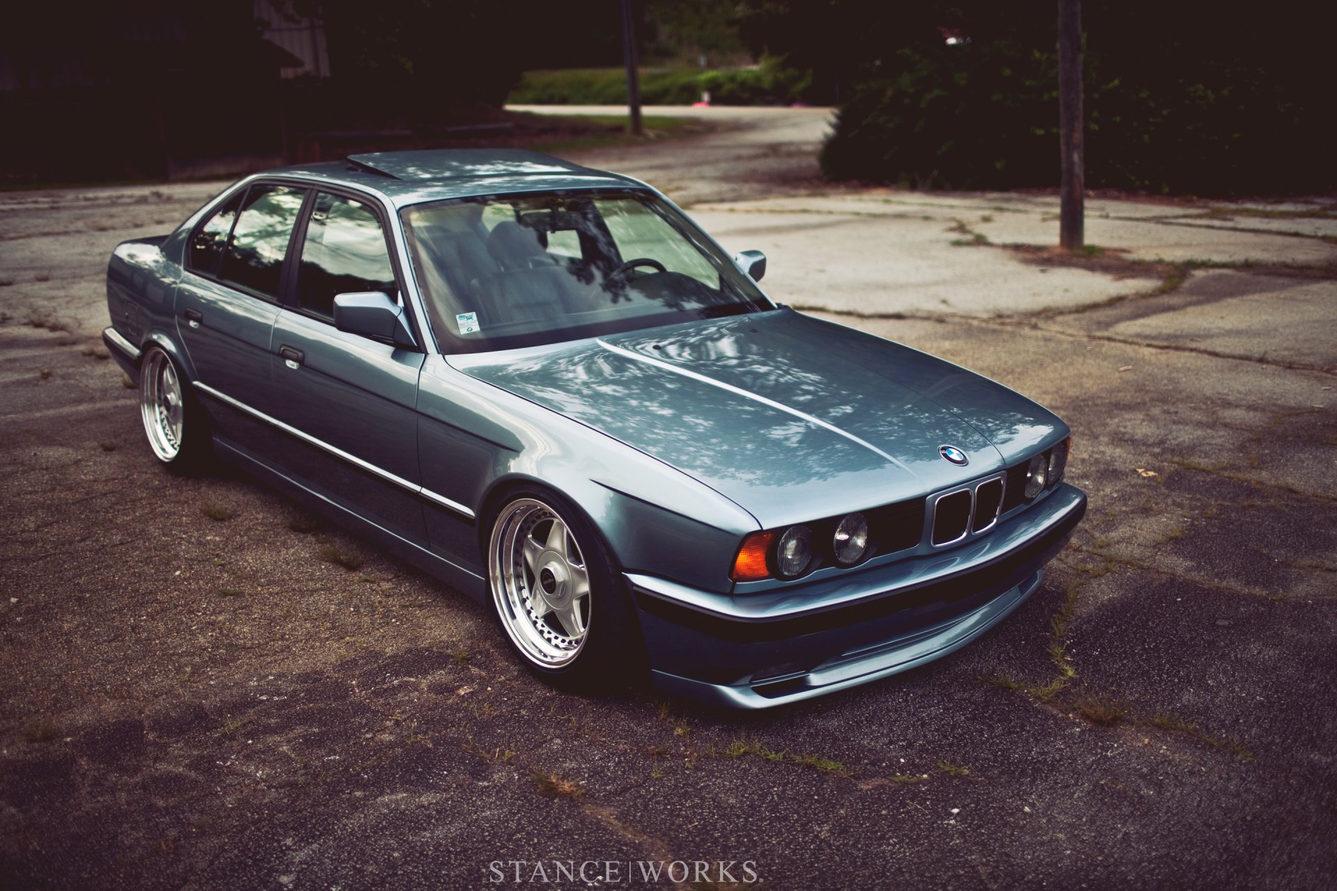 bmw e34 oldscool bmw tuning position wheels classic