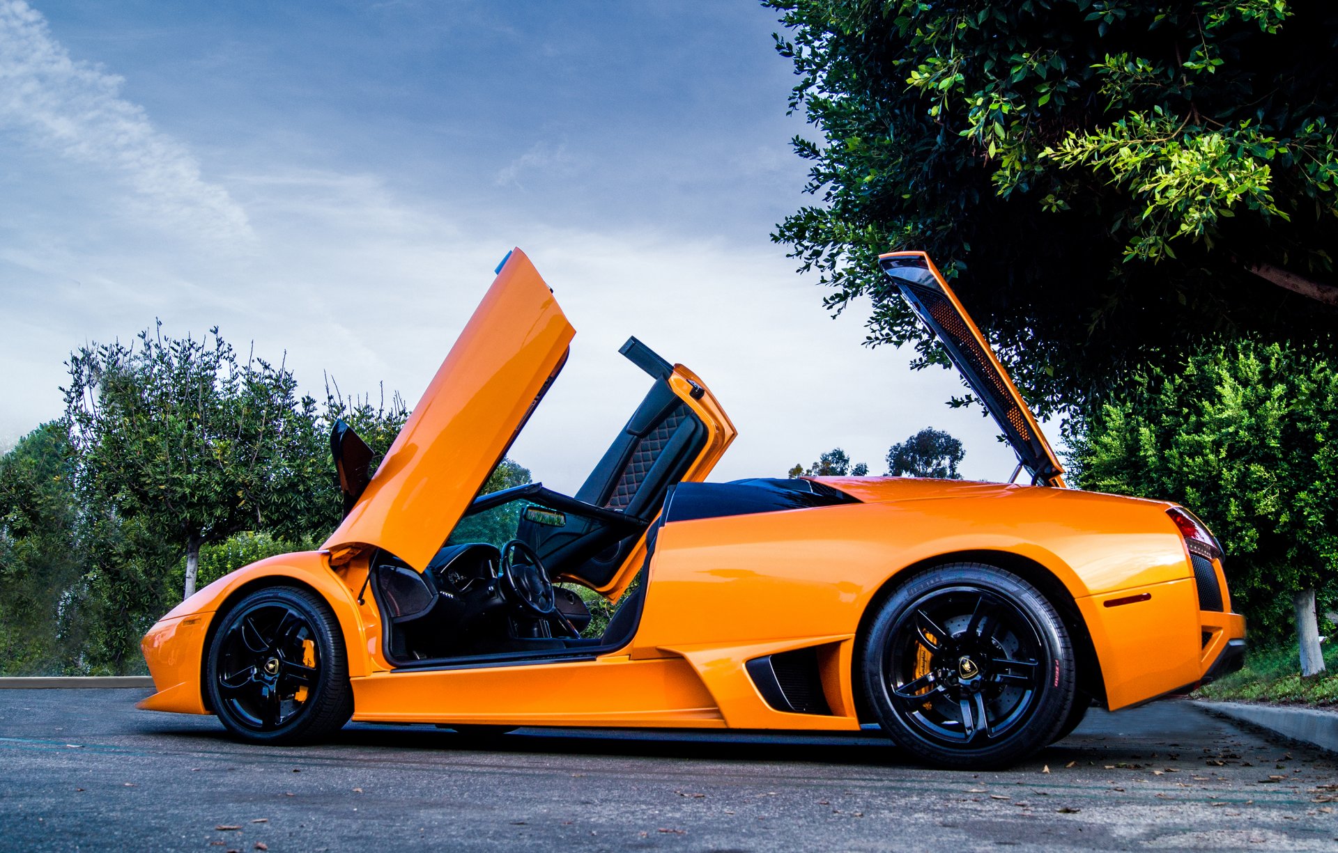 lamborghini murcielago lp640 roadster orange wood lamborghini murcelago