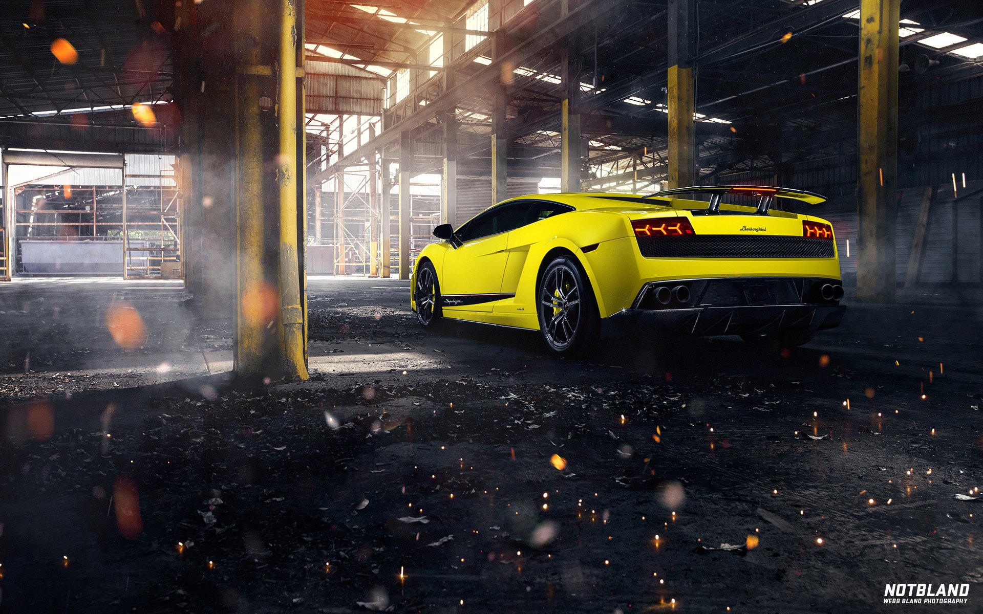 lamborghini gallardo lp 570-4 superleggera hangar voiture auto webb bland notbland