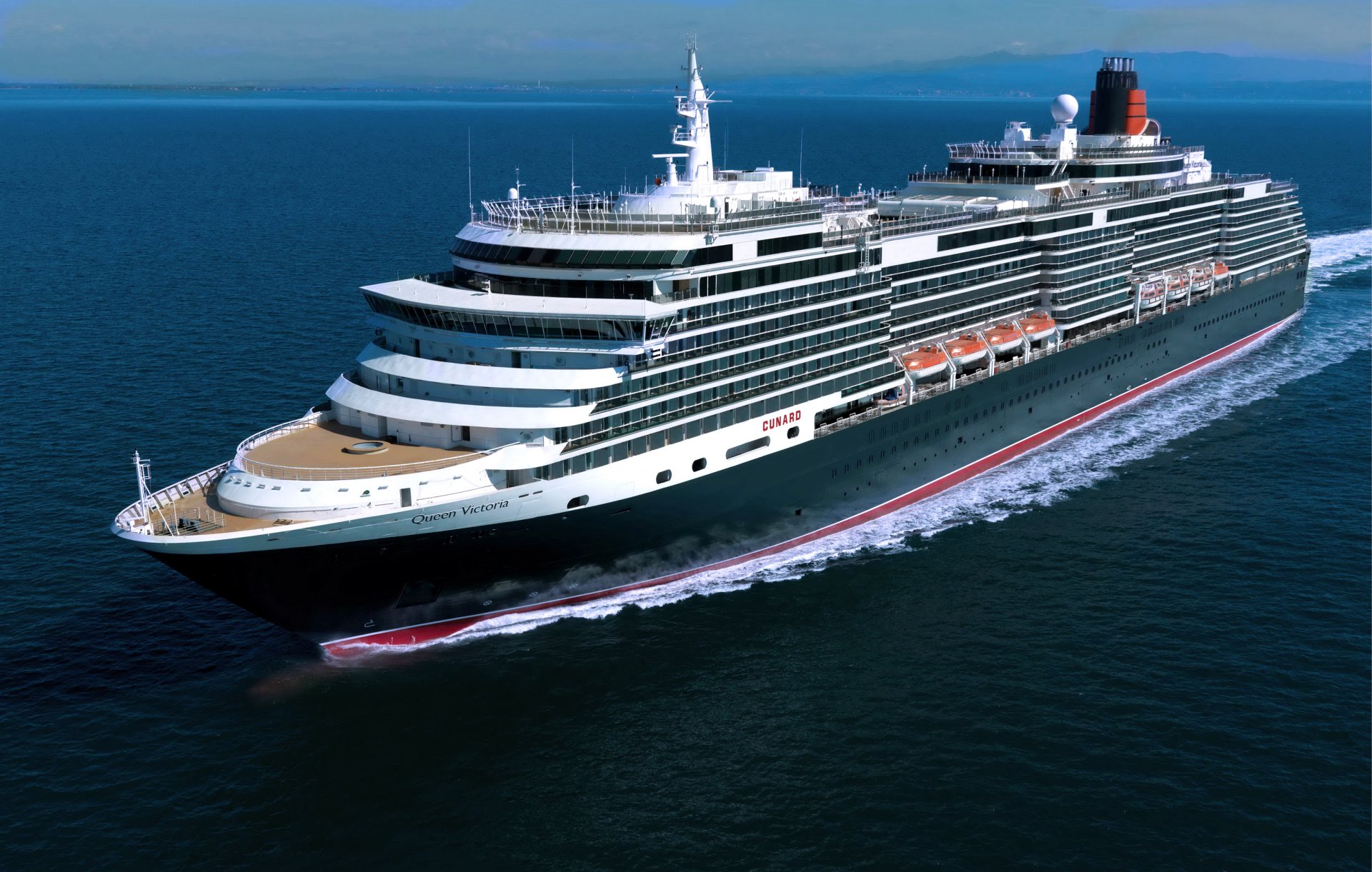 reine victoria bateau de croisière mer sur la route paquebot