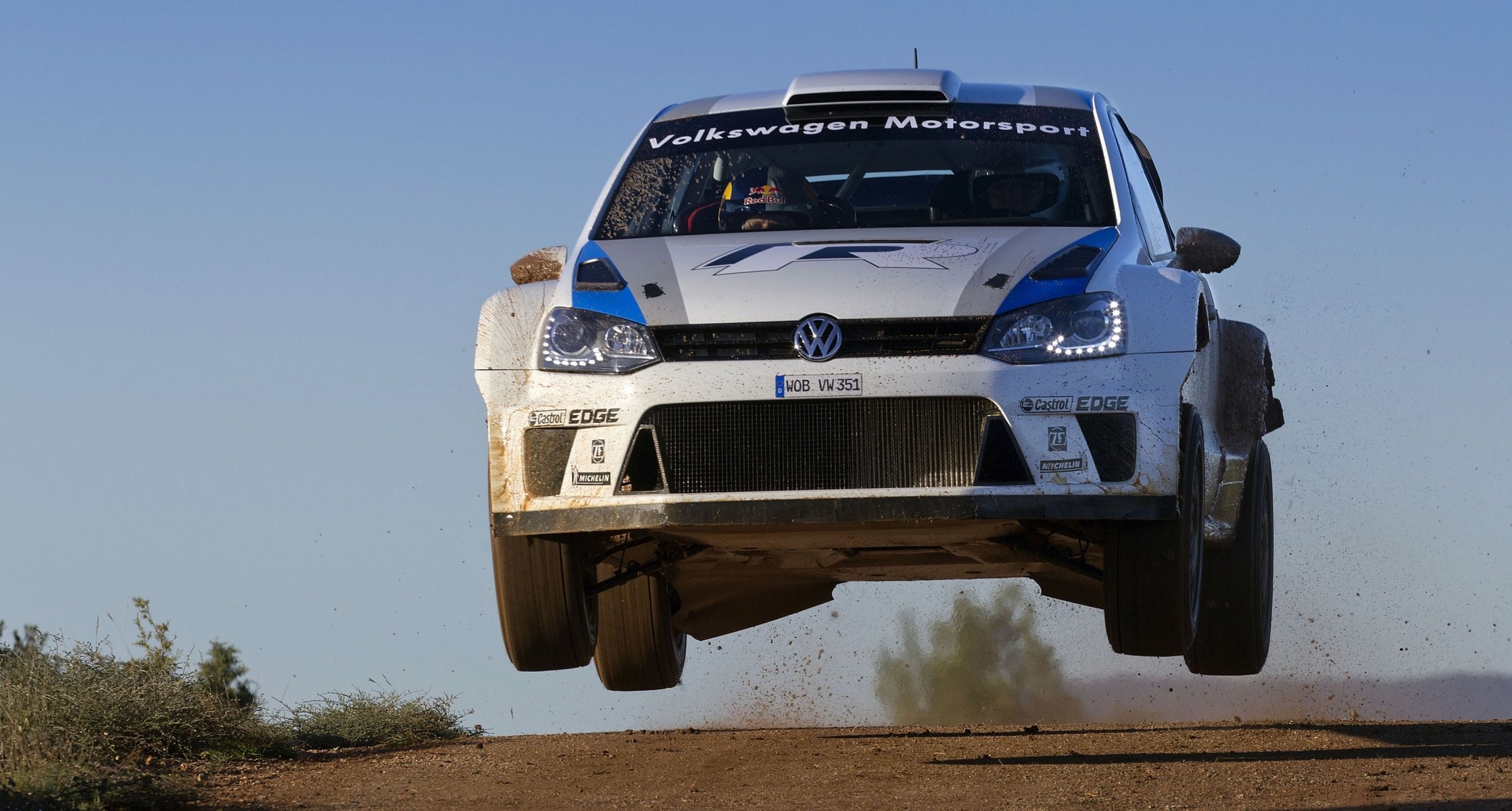 volkswagen polo wrc rally sebastian ogier julien ingrassia speed rally front