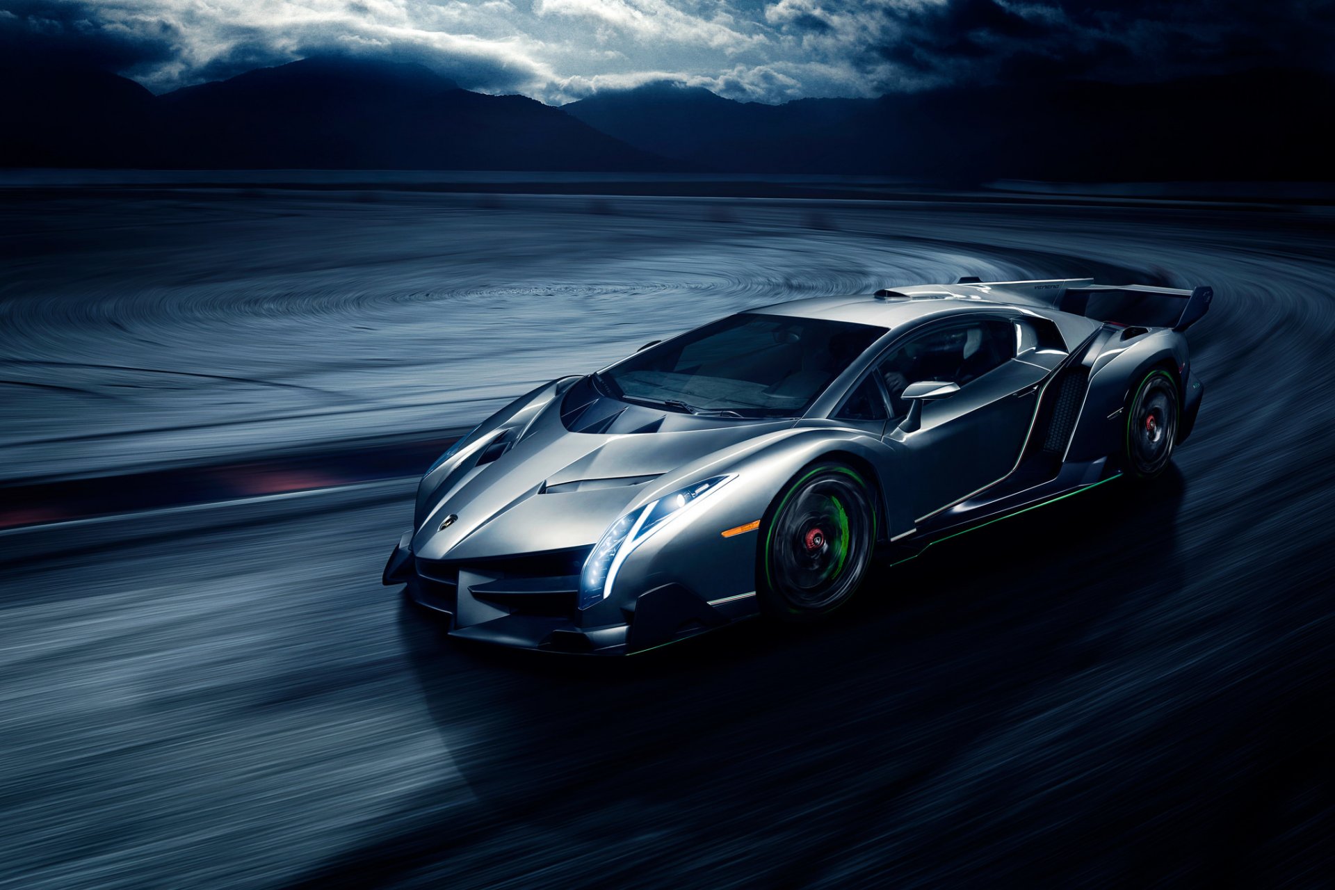 lamborghini veneno передние скорость движение