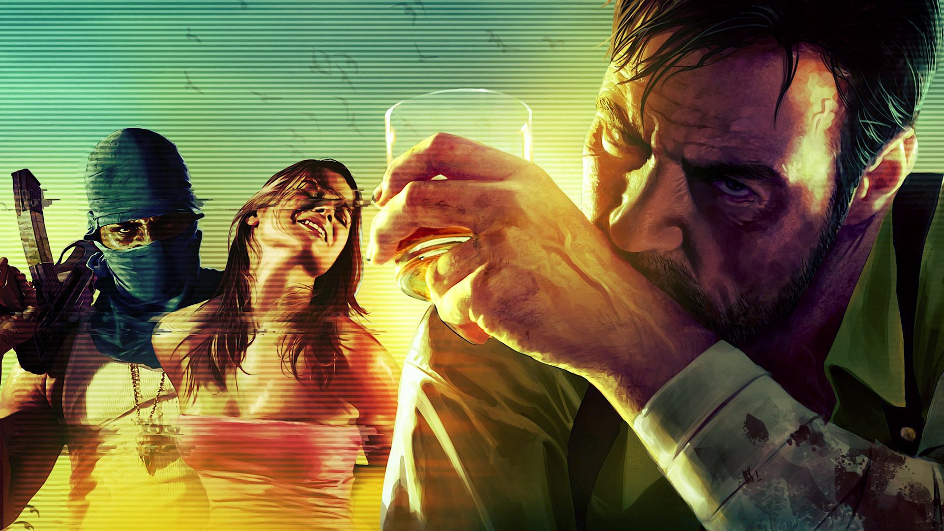 max payne 3 макс пэйн 3 герои персонажи драма криминал стакан девушка рисунки аниме мужчины-а женщины-а игры