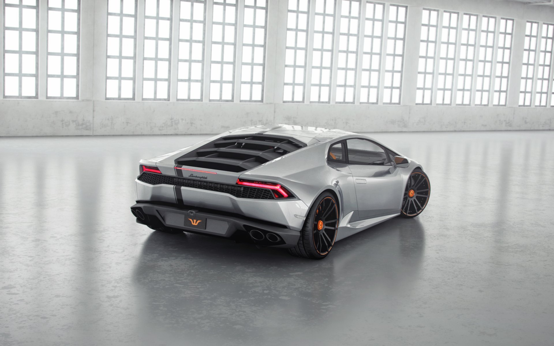 lamborghini huracan lp850-4 lucifero wheelsandmore tuning supercar argento posteriore lamborghini argento posteriore