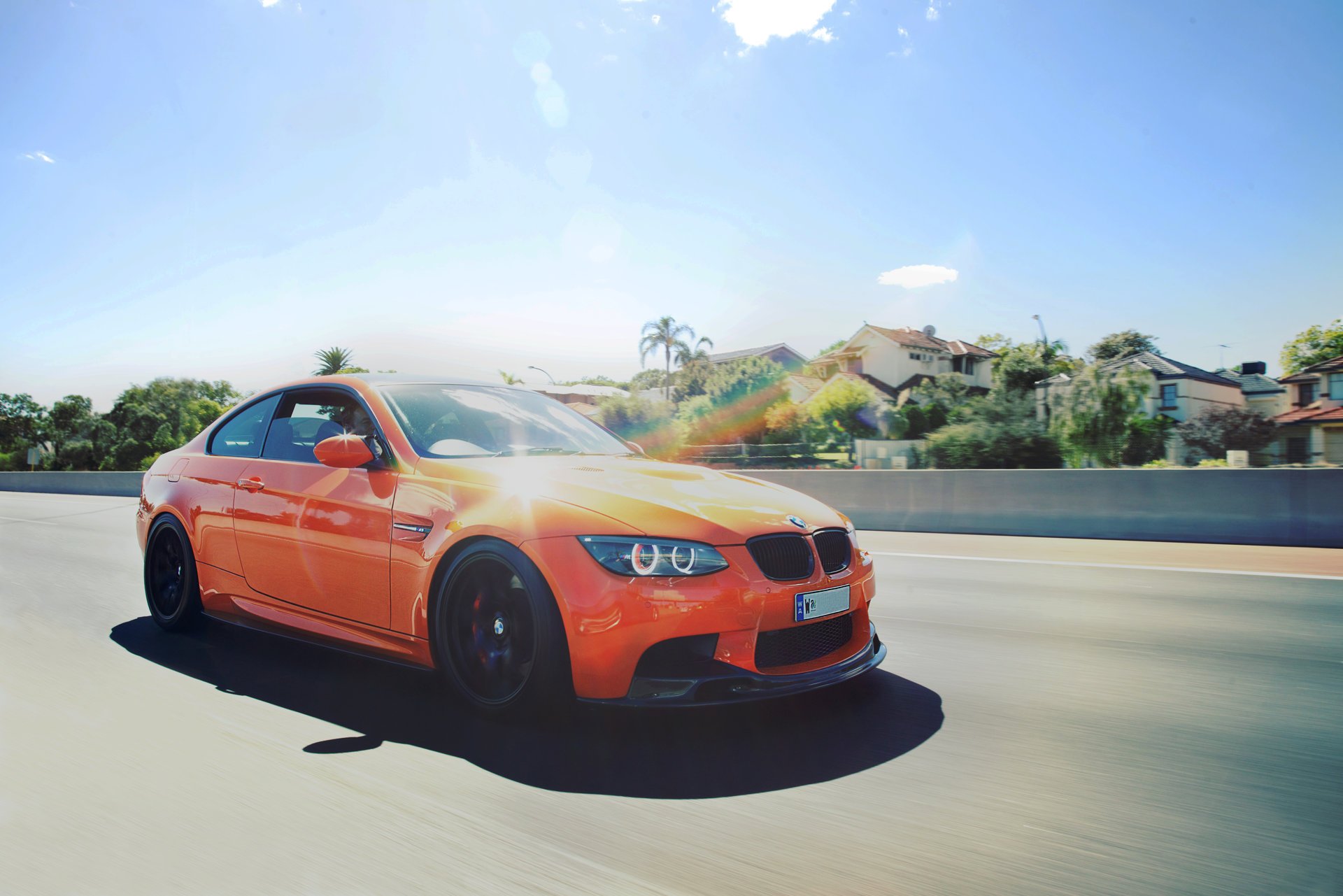 bmw e92 m3 feuer orange geschwindigkeit orange bmw