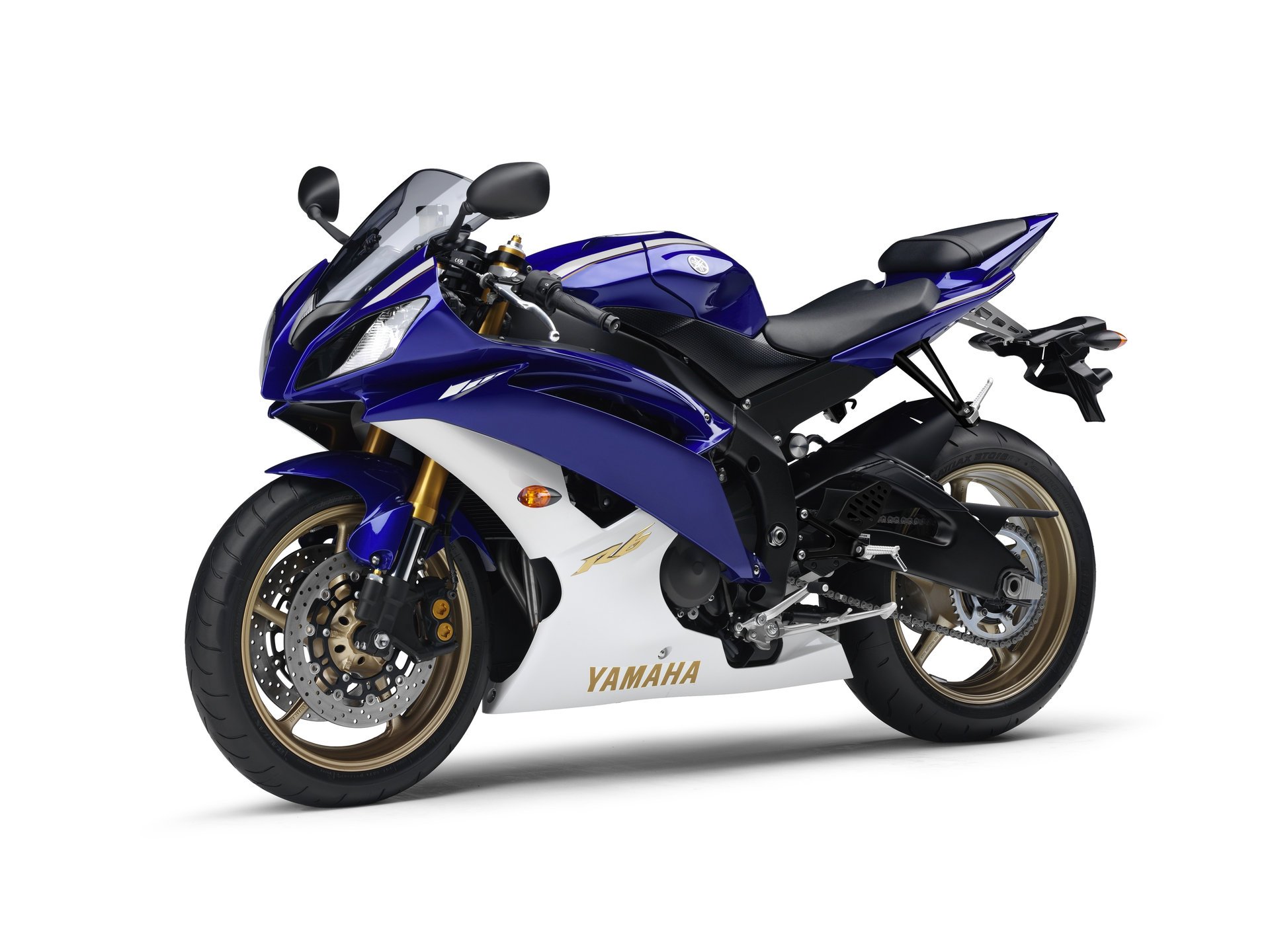 yamaha yzf-r6 2011 sportbike weiß blau motorrad moto p6 hintergrund