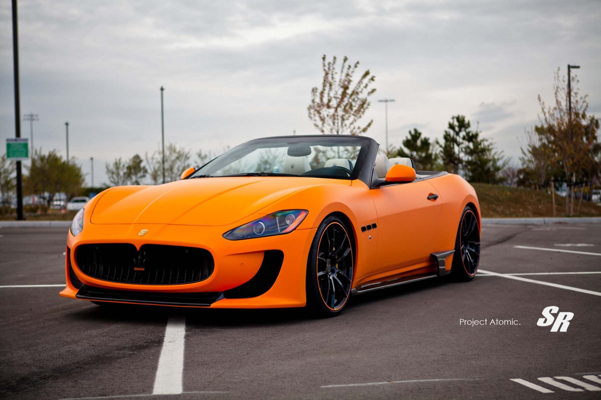 r auto group maserati gran turismo cabrio atomic maserati v-8 orange