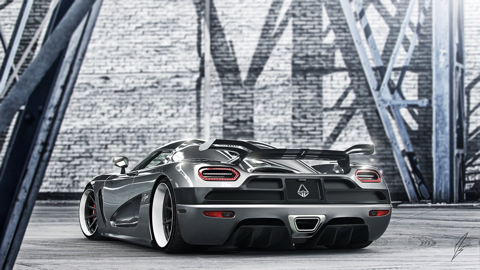 koenigsegg agera supersamochód tył hypercar