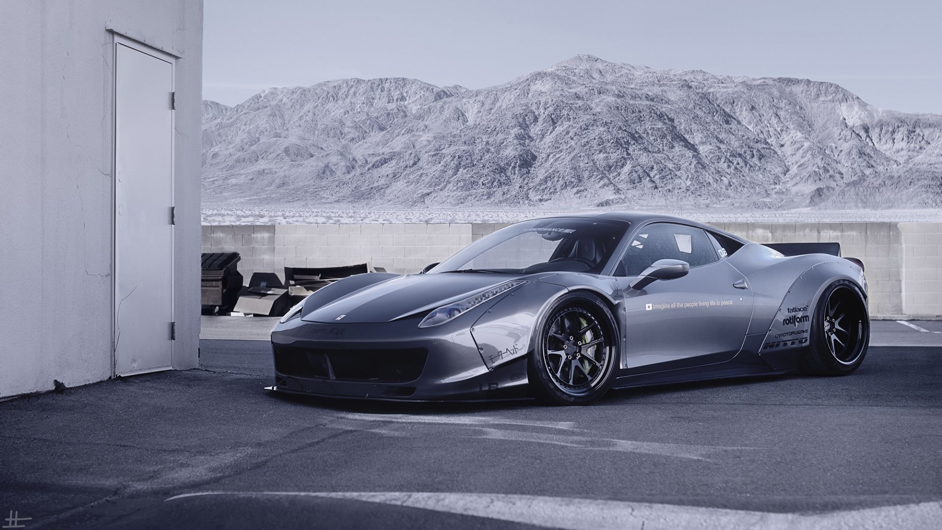 ferrari italia tuning by stancenation ferrari car landscape mountain