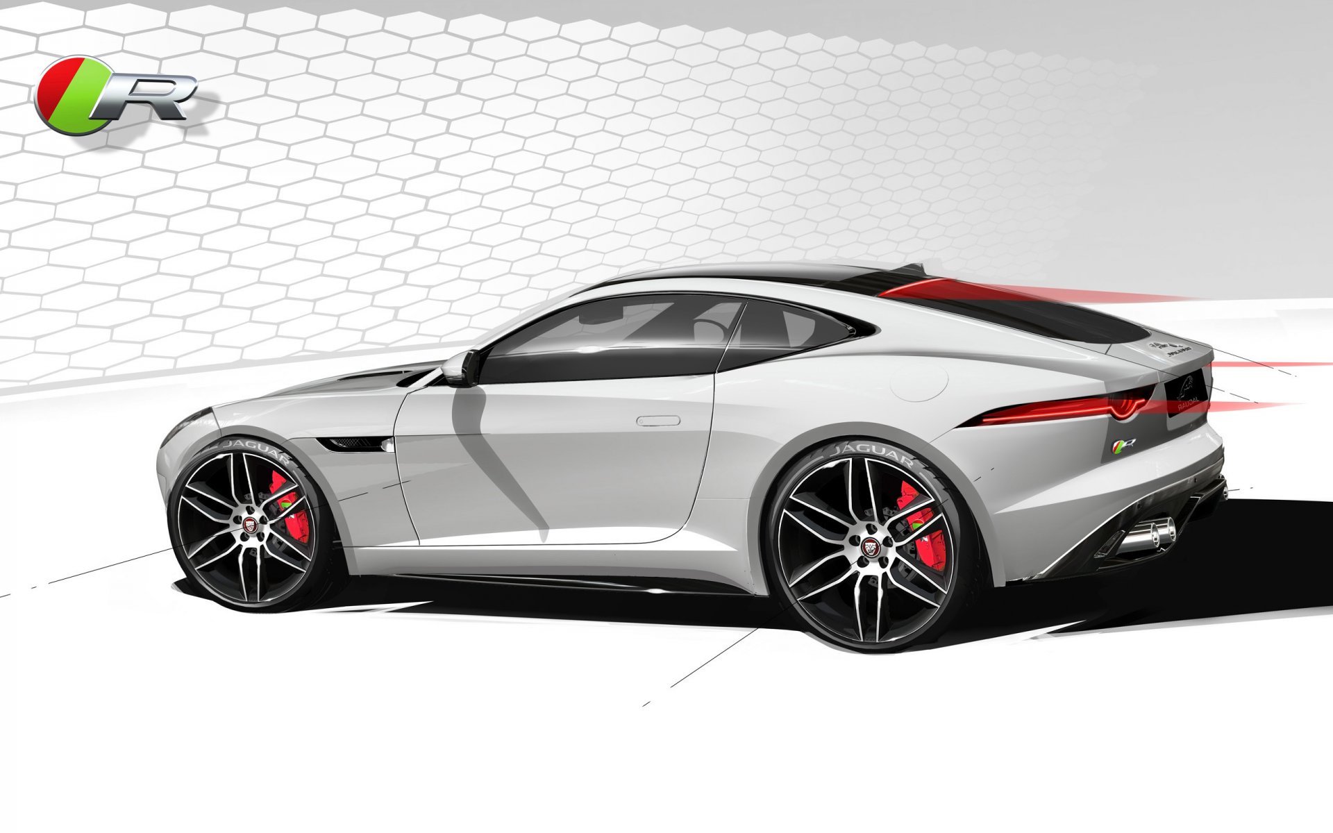 jaguar f-type r coupé voiture dessin