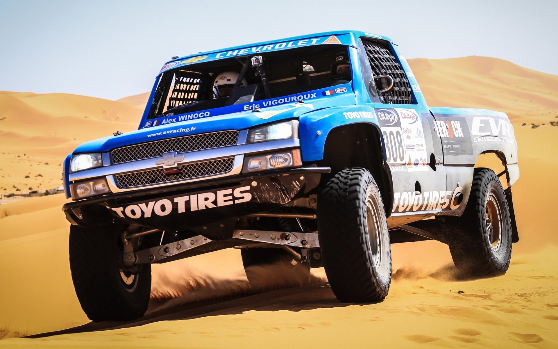 chevrolet silverado trophy truck chevrolet silverado pickup truck racing car front end sand