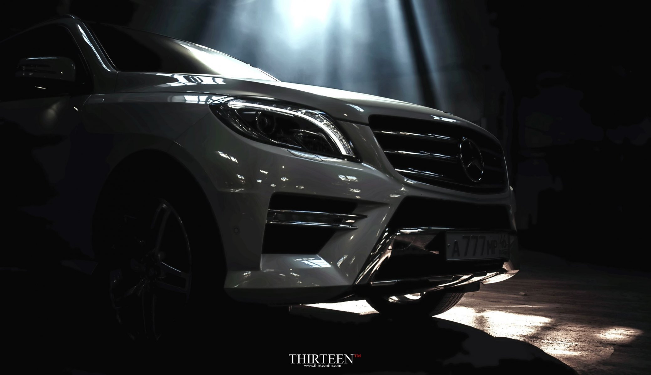 trzynaście zdjęcia fotograf auto samochód mercedes-benz ml350 amg zderzak