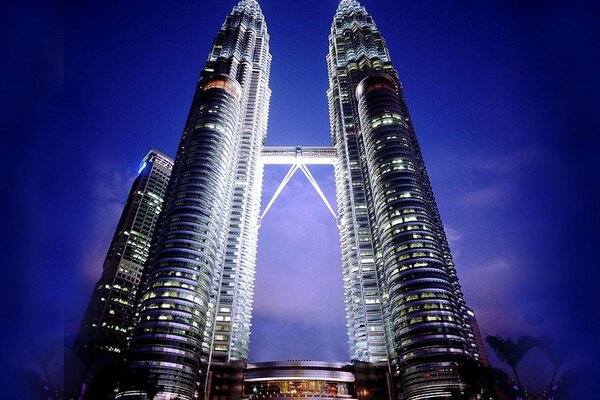 Beautiful architecture against the blue sky